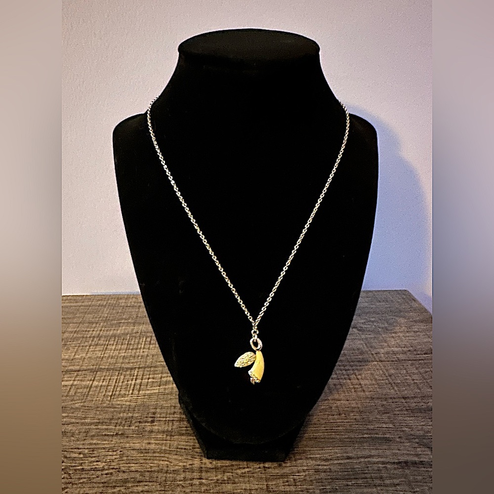 Swarovski angel pendant necklace.